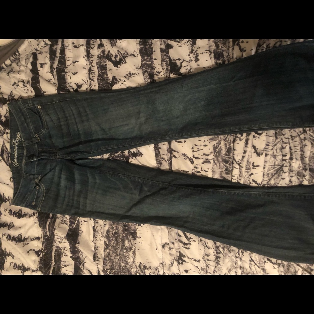 Dark blue jeans